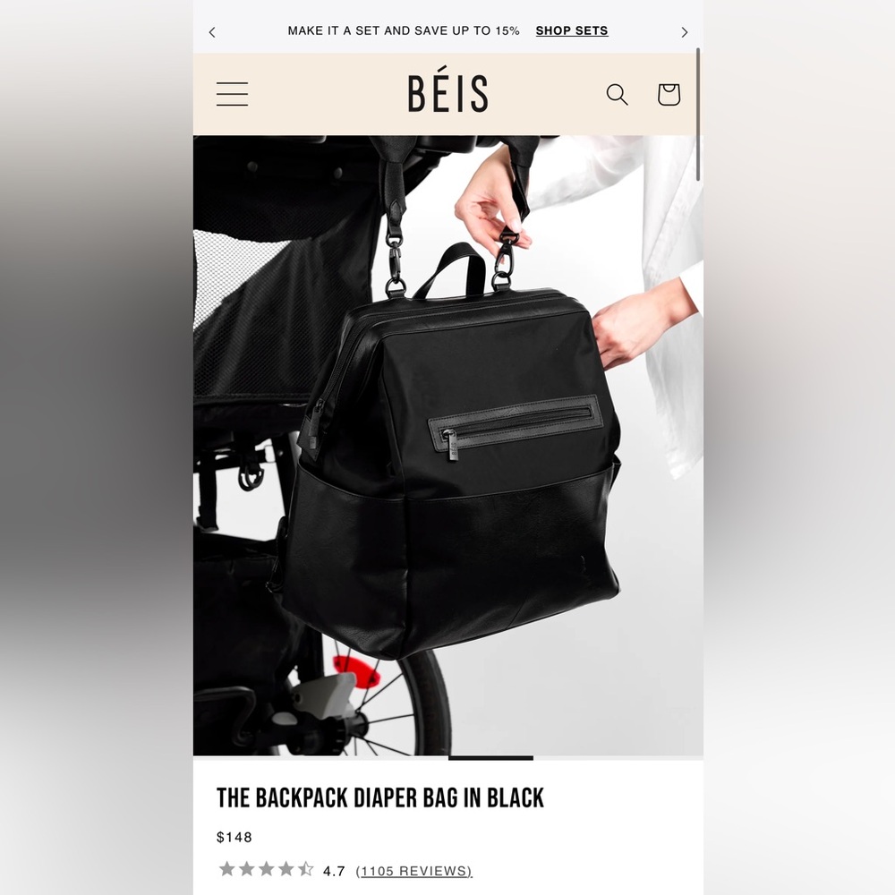 BEIS DIAPER BAG